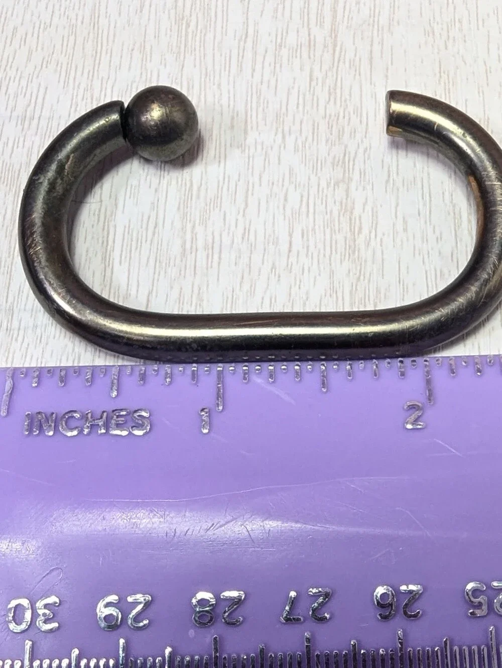 12 Stainless Steel Ball Bronze Tone Shower Curtain Hooks